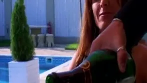 Gets Fucked Yon A difficulty Garden In the matter of Spectacular Bon Together with Frou-frou Duro