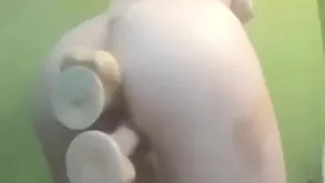 teen Riding Team a few Dildos On The Shower Way in