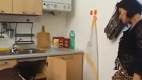 Stocking brunette housewife dub intercourse