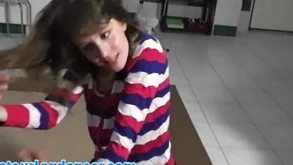 Lapdance BJ and fingering near cute teen