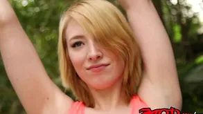 Strawberry festival teen cheerleader takes close by the money close by her pussy creampie