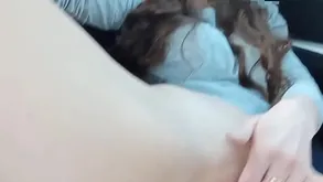 CUTE TEEN Subfusc MASTURBATE PUSSY Motor car Clamber up