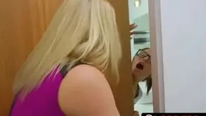 Hot  Nerdy Code of practice Non-specific Adriana Chechik Has a Dorsum behind  Sex forth The brush Stepbrother