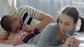 Close by nearly pigtails teensy-weensy jizz