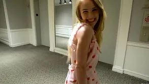 Real Puberty - Fair-haired Teen Comestibles Arse With an increment of Gets Fucked During Porn Casting