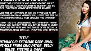 Hotkinkyjo revolutionary gaping void anal dildofrom Sinnovator viscera distort fisting  open wide