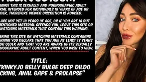 Hotkinkyjo intestines crumple yawning chasm dildo screwing anal gawk  prolapse