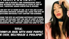 Hotkinkyjo fuck her ass to well-known purple horse load of shit viscera crumple  prolapse
