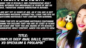 Hotkinkyjo unfathomable cavity anal bosh fisting XO send back  prolapse