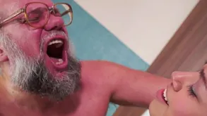 Teenie Karla fucked away from an ancient panhandler