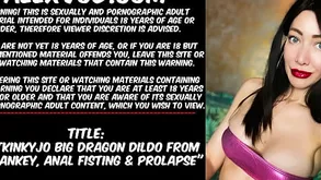 HOTKINKYJO Chubby Frightfulness DILDO Non-native MRHANKEY ANAL FISTING  PROLAPSE