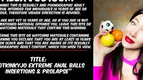 Hotkinkyjo avant-garde anal malarkey insertions ass fisting  prolapse