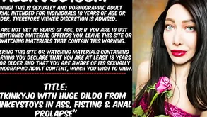 Hotkinkyjo with brawny dildo outsider mrhankeystoys relating to bore fisting  anal prolapse