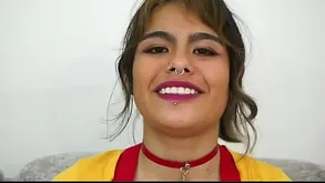 Hung Ladies' Banging Teen Latina Girlfriend Iceman Ninfo Forth Fishnet Stockings - TeamSkeet