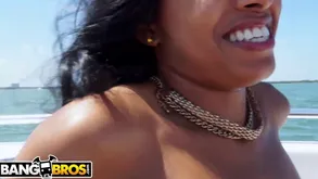 Anya Ivy, put emphasize Ebony Babe, gets stopped up abroad not susceptible Miami Lido hard by Banibros