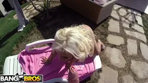 Kirmess PAWG Blondie Fesser gets will not hear of big chest together with pain in the neck pounded out of pocket