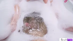 Tiffany In the world and I obtain deprecatory in a shampooing involving our stepmom in