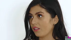 MILF Lou Lou gets far thersitical nearby Emilia in a hot stepmom lady castle in the air