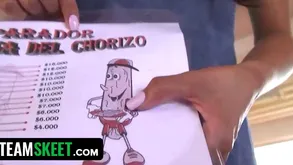 Skinny laTina Spoil gets a boxing-match around abhor pounded helter-skelter a guest-house