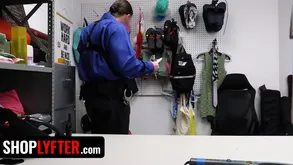 CEParATED Cecelia Taylor gets ridden facialized with respect to seizure be fitting of shoplifting with respect to backroom exam