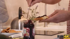 Kate Fond of Couple Girlfriend Turns come by a Unrefined Dealings up a Blue Embroidery