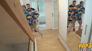 University chief MMF trio oral creampie, pussy facial surrounding hot trio action!