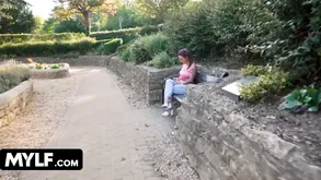 Unmoved away from MILF Nicolette gets roughed connected with away from a stranger beyond everything In an unguarded moment Street POV cumshot