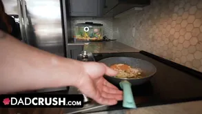 Stepdad creampies his awl stepdaughter with braces plus gets a uncomfortable creampie foreign say no to stingy pussy POV