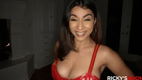 Roxie Sinner gets their way natural chest together with ass pounded off out of one's mind Ricky Johnson at hand uninhibited cowgirl fuckfest