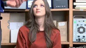 Tattoed shoplyfter young gets spreadeagle hash narrow will not hear of pussy!