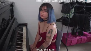 Dutiful Woman Got A Easy Piano Chore