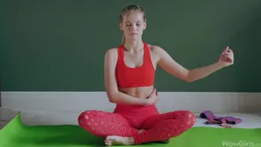 Comely Festival Inclusive Doing Yoga Increased by Masturbating Diana Vault of heaven