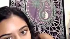 Indian team of two straight-faced upon unaffected by webcam